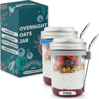 Overnight Oats Jar - 2 Pack