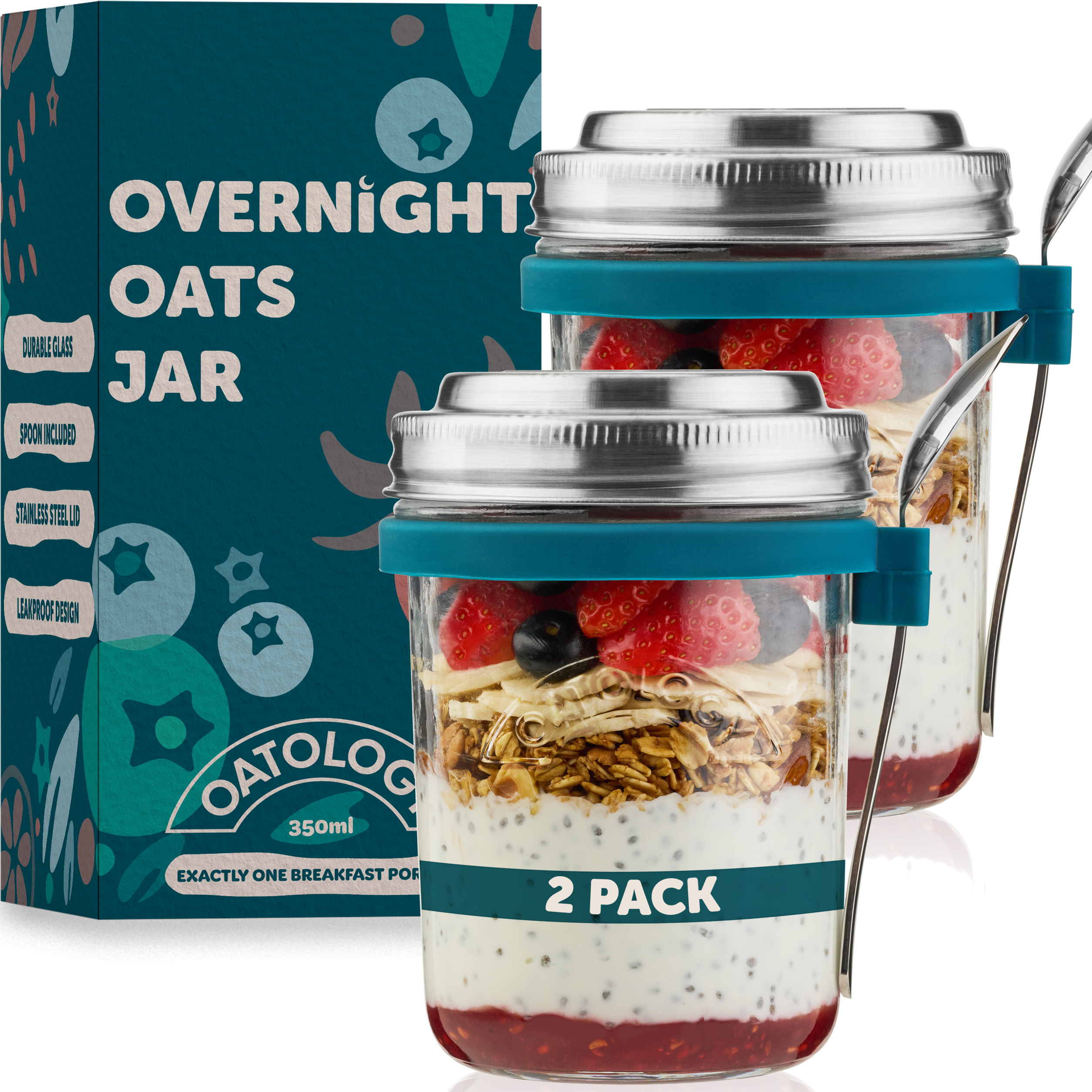 Overnight Oats Jar - 2 Pack (New for 2026)
