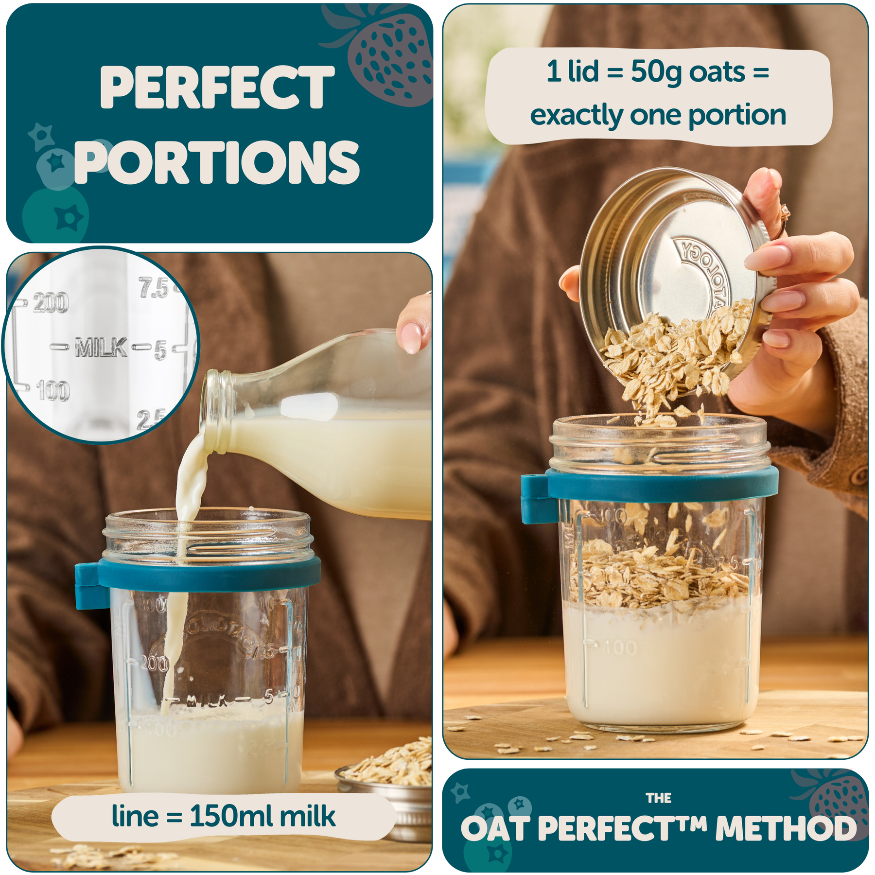 Overnight Oats Jar - 2 Pack (New for 2026)